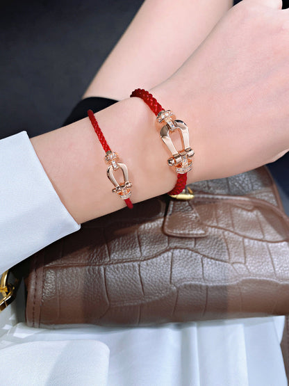 [Lumina]FORCE 10 HALF DIAMOND PINK GOLD RED CORDERI LARGE AND MEDIUM MODEL