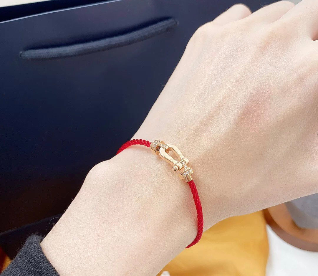 [Lumina]FORCE 10 HALF DIAMOND PINK GOLD RED CORDERI LARGE AND MEDIUM MODEL
