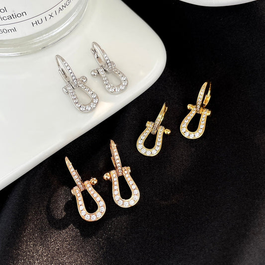 [Lumina]FORCE 10 FULL DIAMOND DROP EARRINGS MEDIUM MODEL