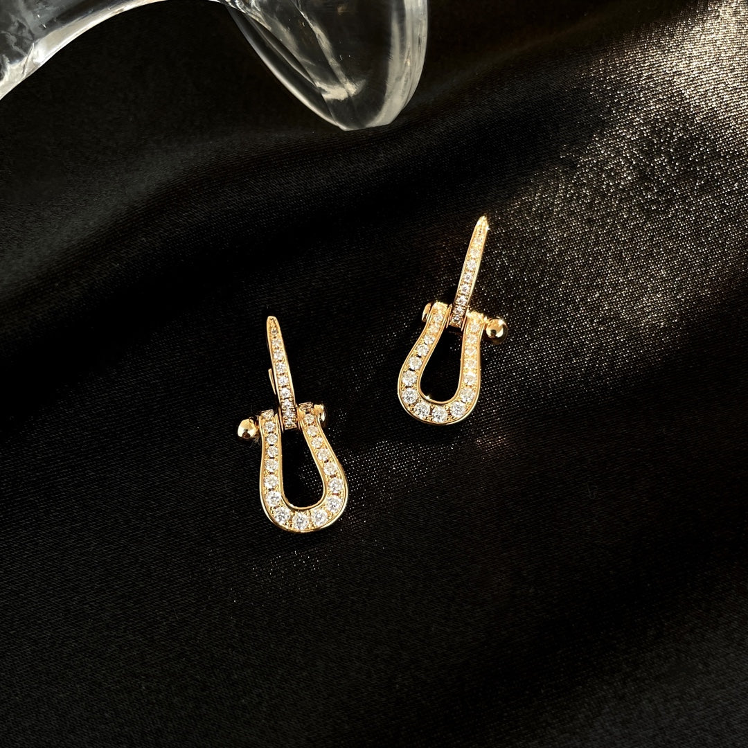 [Lumina]FORCE 10 FULL DIAMOND DROP EARRINGS MEDIUM MODEL