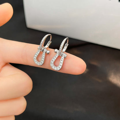 [Lumina]FORCE 10 FULL DIAMOND DROP EARRINGS MEDIUM MODEL