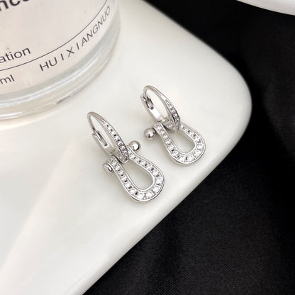 [Lumina]FORCE 10 FULL DIAMOND DROP EARRINGS MEDIUM MODEL