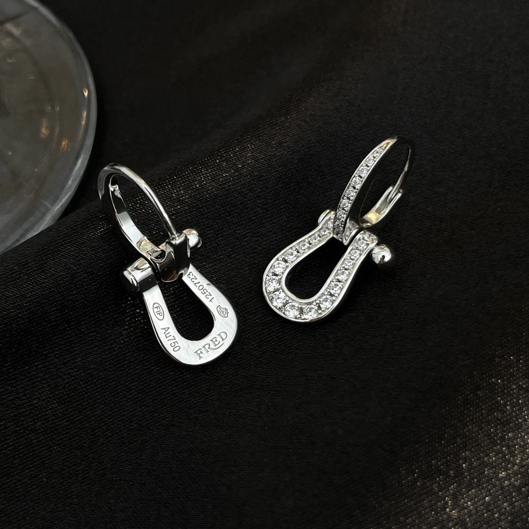 [Lumina]FORCE 10 FULL DIAMOND DROP EARRINGS MEDIUM MODEL