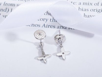 [Lumina]VIDYLLE SILVER DIAMOND MINI DROP EARRINGS