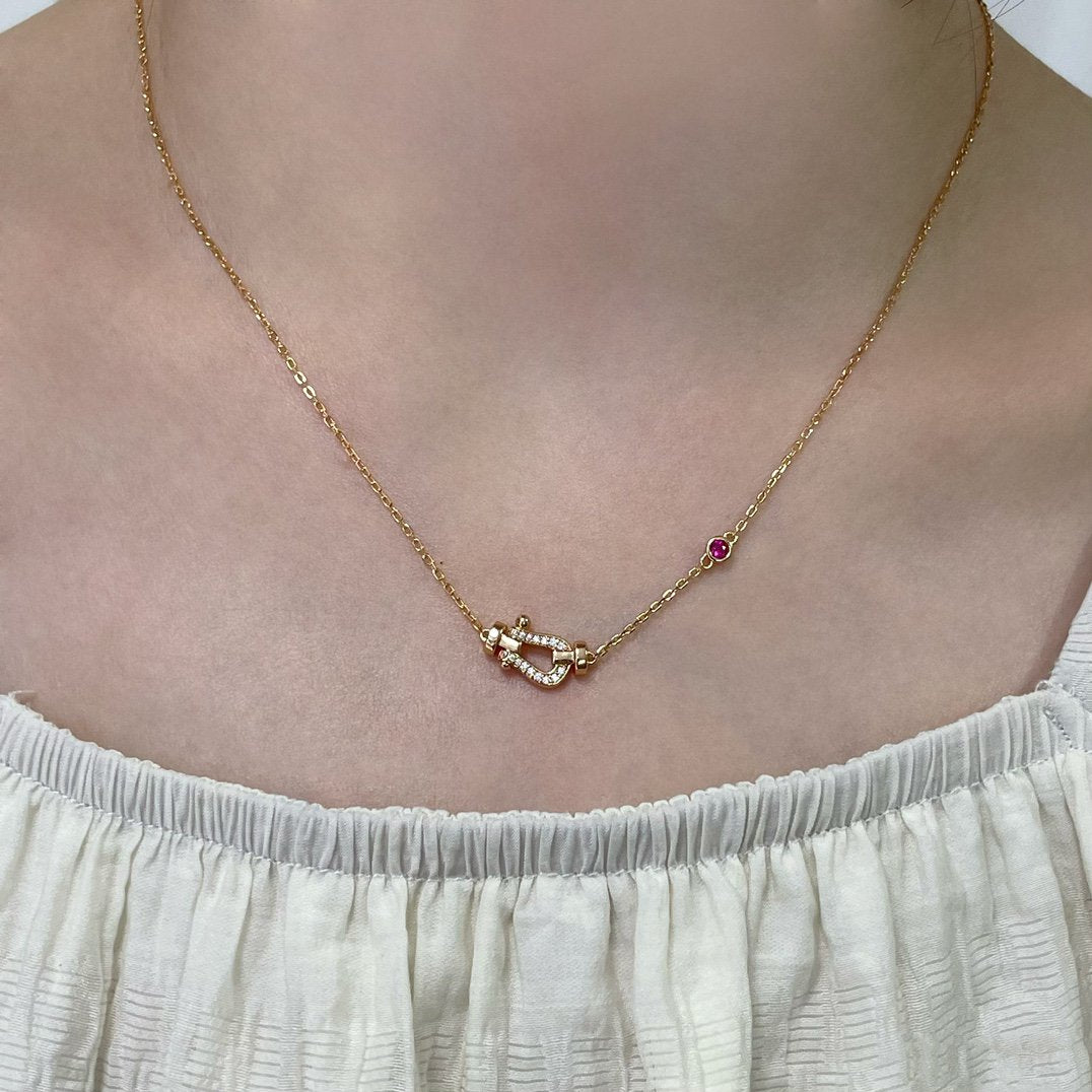 [Lumina]FORCE 10 DIAMOND PINK GOLD NECKLACE