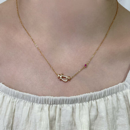 [Lumina]FORCE 10 DIAMOND PINK GOLD NECKLACE
