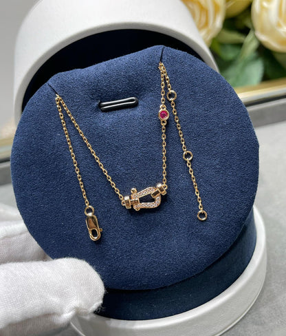 [Lumina]FORCE 10 DIAMOND PINK GOLD NECKLACE