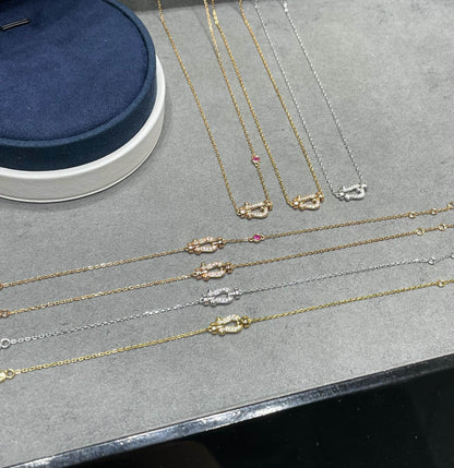 [Lumina]FORCE 10 DIAMOND PINK GOLD NECKLACE