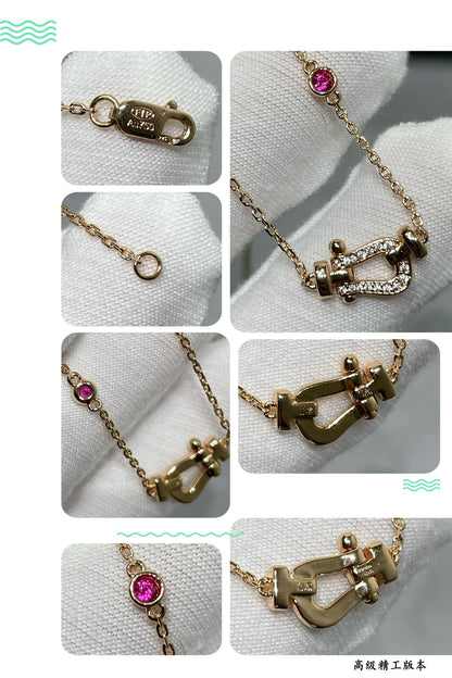 [Lumina]FORCE 10 DIAMOND PINK GOLD NECKLACE