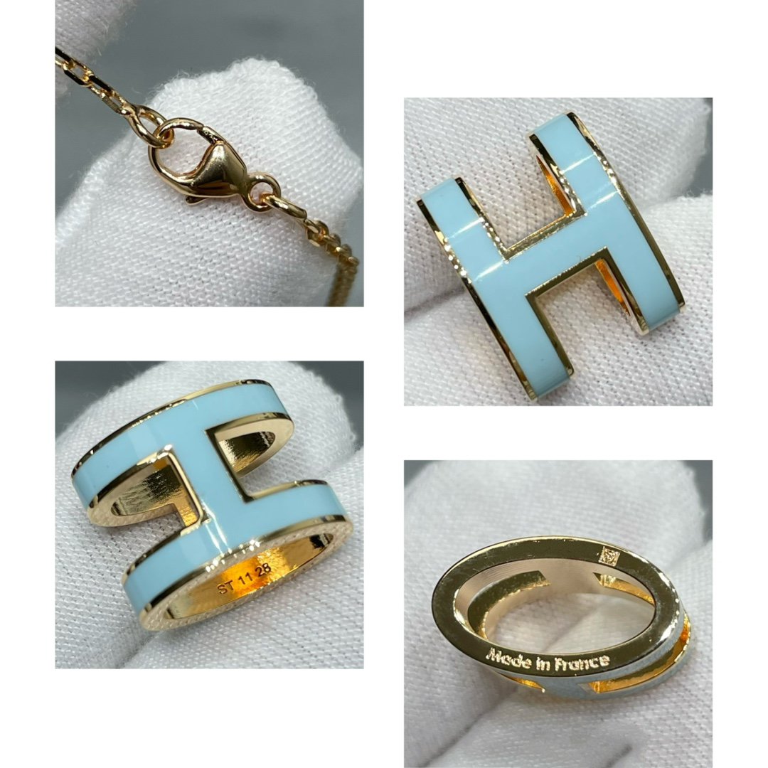 [Lumina]POP H SKY BLUE NECKLACE