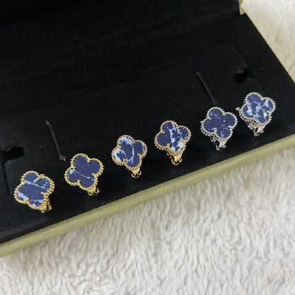 [Lumina]CLOVER PIETERSITE MEDIUM STUD EARRINGS