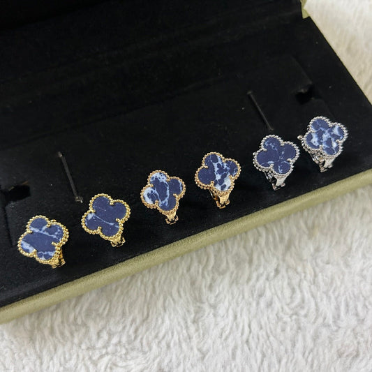 [Lumina]CLOVER PIETERSITE MEDIUM STUD EARRINGS