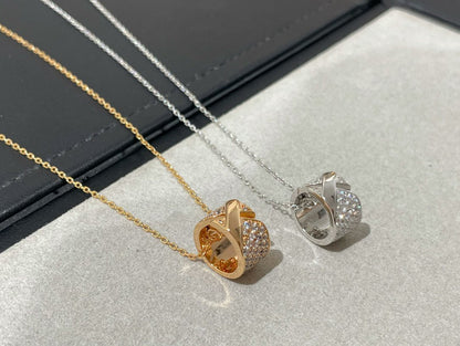[Lumina]LIENS EVIDENCE DIAMOND PAVED NECKLACE