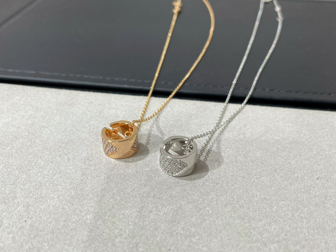 [Lumina]LIENS EVIDENCE DIAMOND PAVED NECKLACE