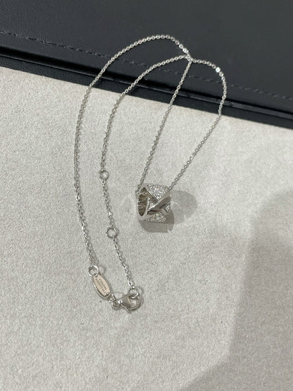 [Lumina]LIENS EVIDENCE DIAMOND PAVED NECKLACE