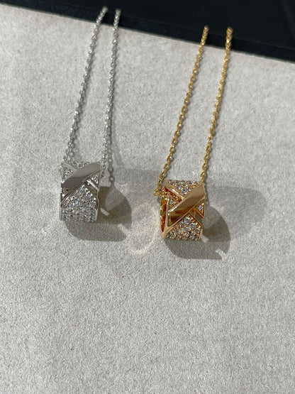 [Lumina]LIENS EVIDENCE DIAMOND PAVED NECKLACE