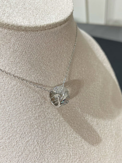 [Lumina]LIENS EVIDENCE DIAMOND PAVED NECKLACE