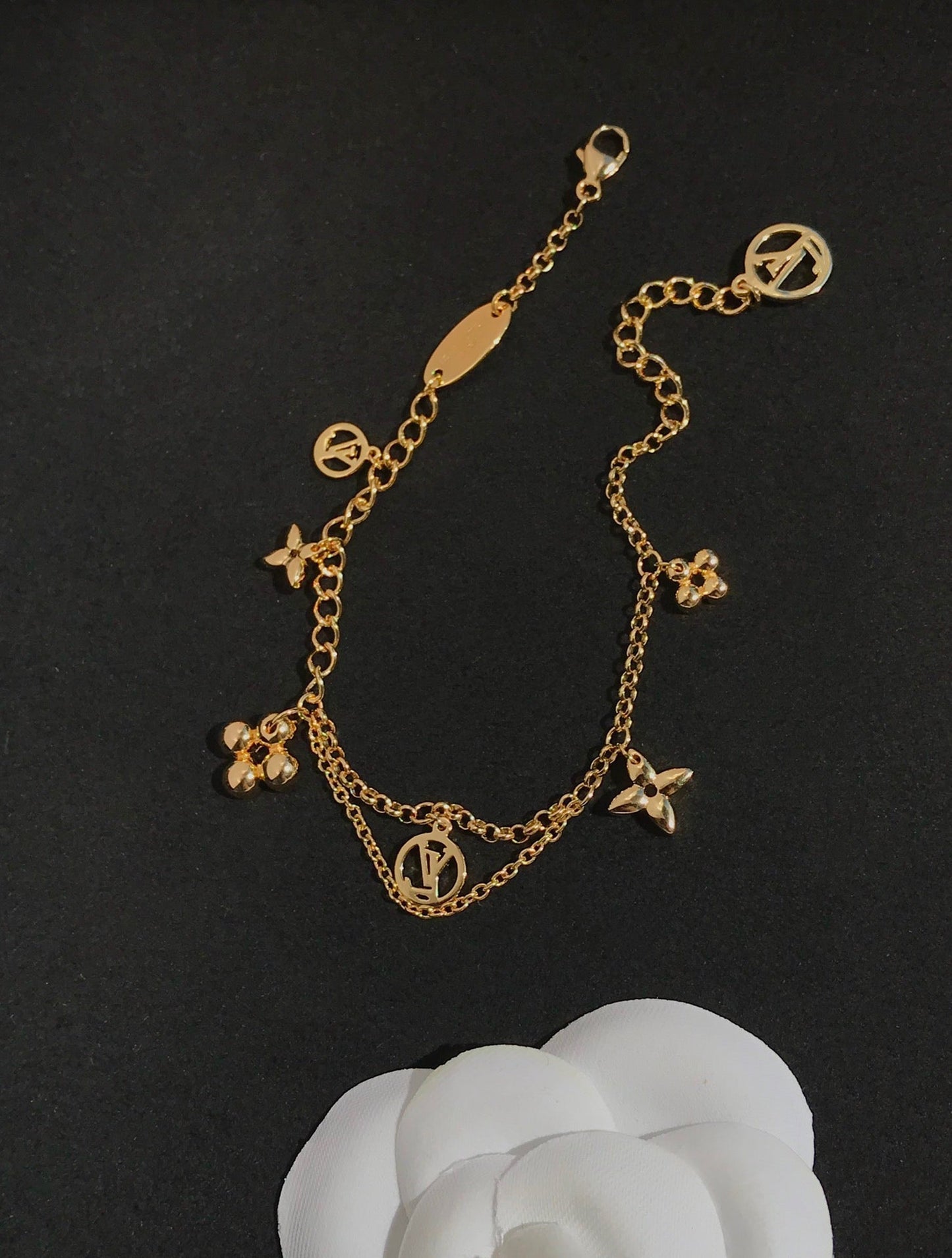[Lumina]BLOOMING PINK GOLD MOP BRACELET