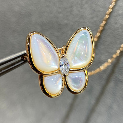 [Lumina]BUTTERFLY MOP DIAMOND NECKLACE