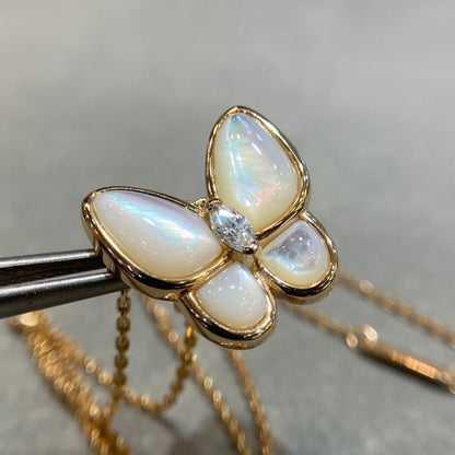 [Lumina]BUTTERFLY MOP DIAMOND NECKLACE