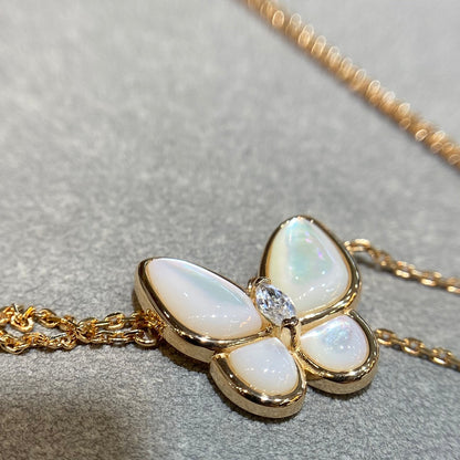 [Lumina]BUTTERFLY MOP DIAMOND NECKLACE