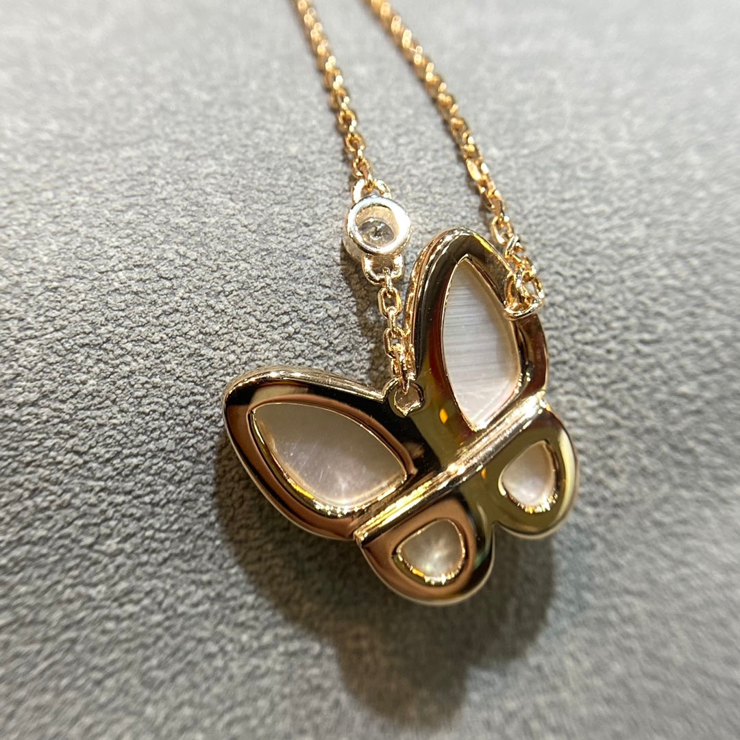 [Lumina]BUTTERFLY MOP DIAMOND NECKLACE