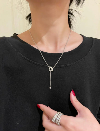 [Lumina]FINESSE SILVER DIAMOND NECKLACE