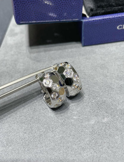 [Lumina]BEE LOVE DIAMOND HOOP EARRINGS