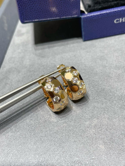[Lumina]BEE LOVE DIAMOND HOOP EARRINGS