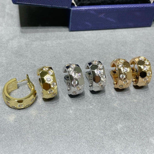[Lumina]BEE LOVE DIAMOND HOOP EARRINGS
