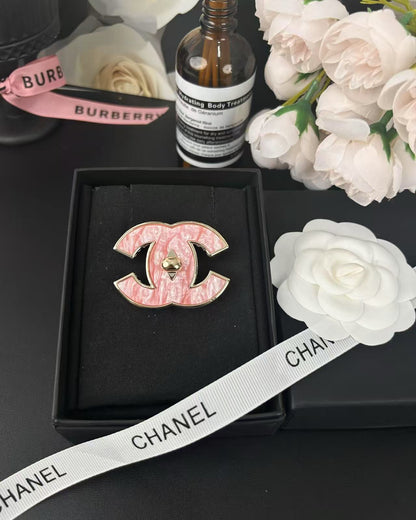 [Lumina]Pink Resin Classic Brooch 5cm