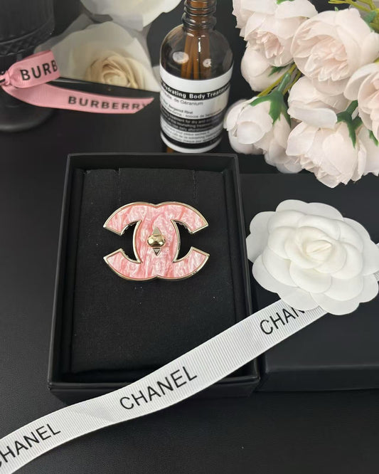 [Lumina]Pink Resin Classic Brooch 5cm