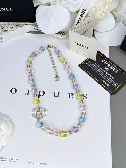 [Lumina]26C New Spring Collection Colorful Transparent Resin Necklace