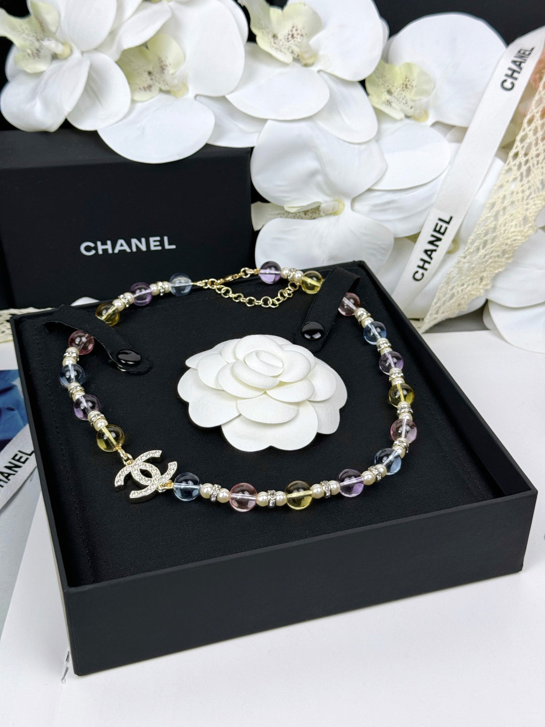 [Lumina]26C New Spring Collection Colorful Transparent Resin Necklace