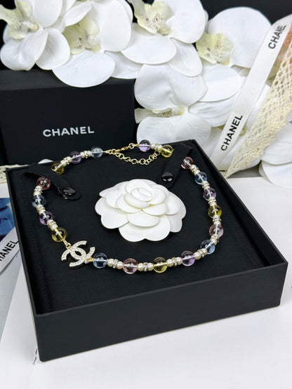 [Lumina]26C New Spring Collection Colorful Transparent Resin Necklace