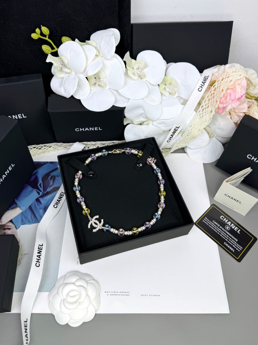 [Lumina]26C New Spring Collection Colorful Transparent Resin Necklace