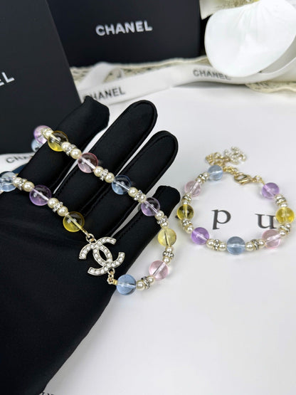 [Lumina]26C New Spring Collection Colorful Transparent Resin Necklace