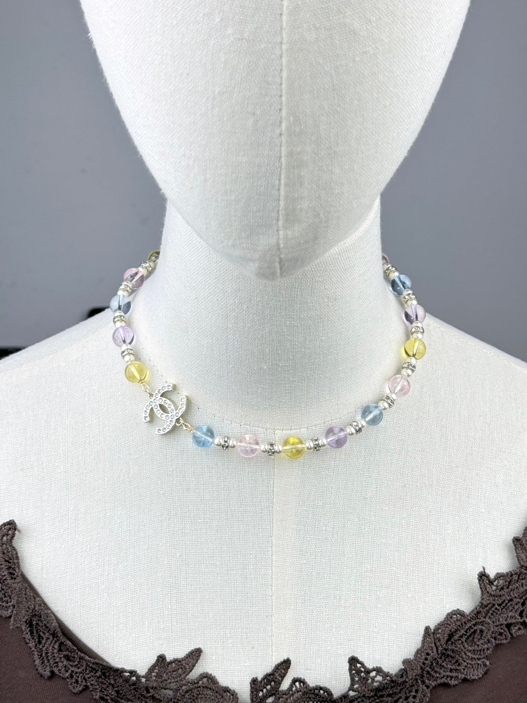 [Lumina]26C New Spring Collection Colorful Transparent Resin Necklace