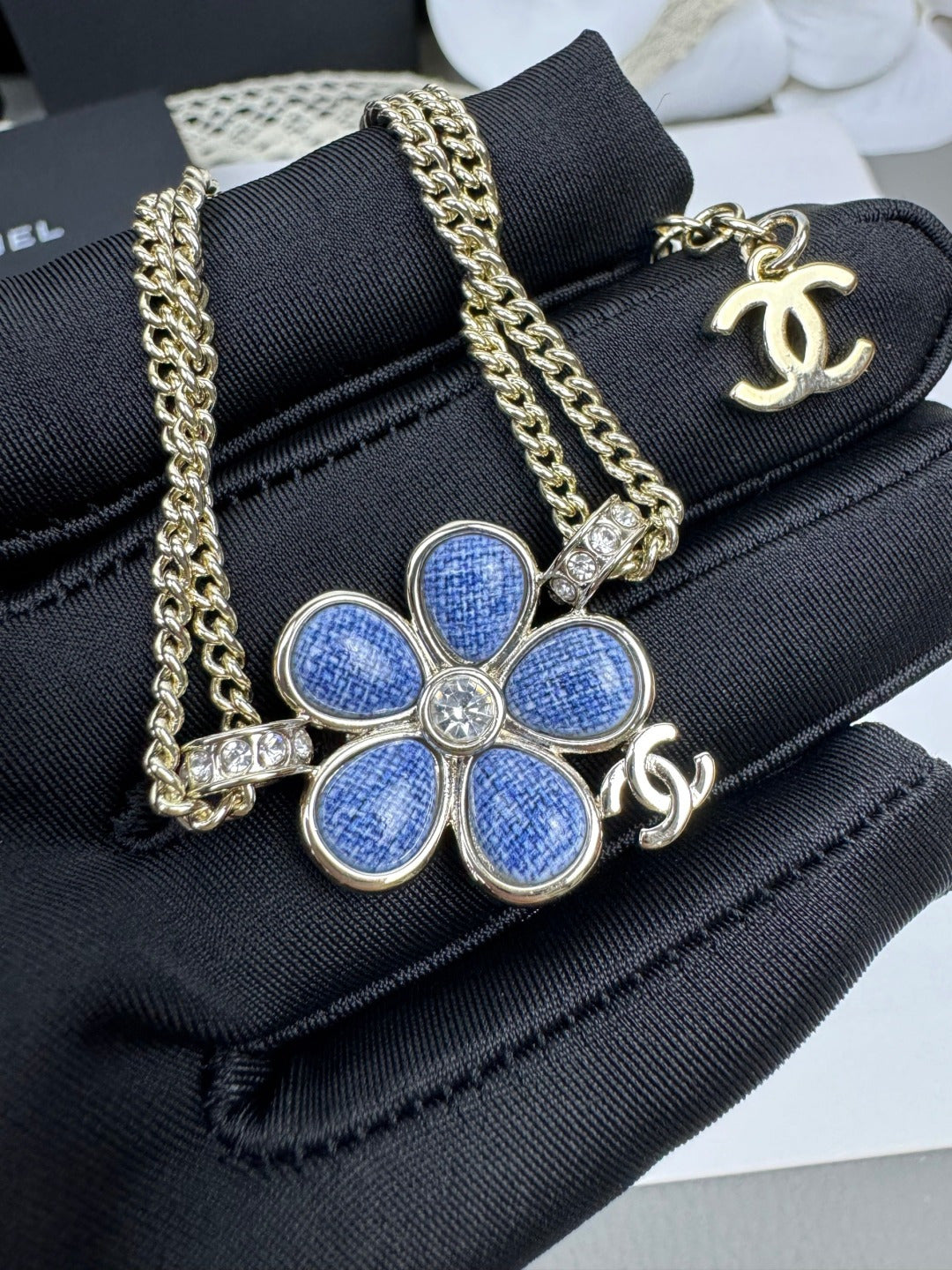 [Lumina]VOLTE New Blue Floral Double-Layer Bracelet