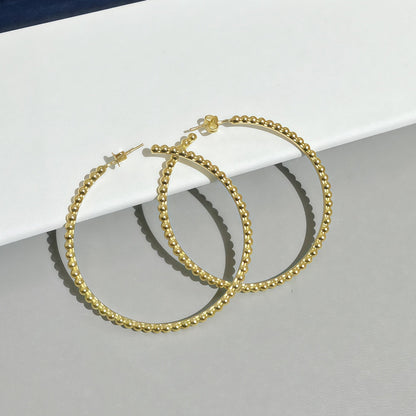 [Lumina]SMOOTH BEAD STUD EARRINGS