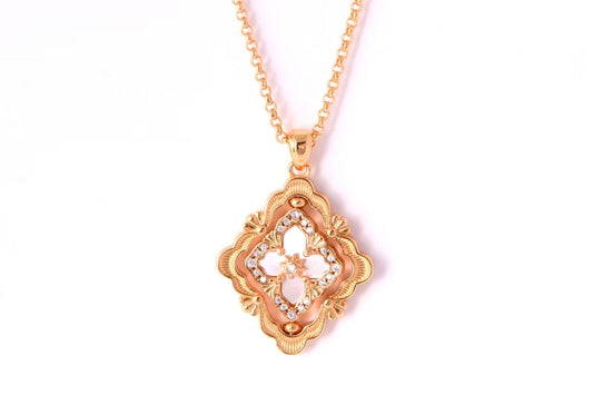 [Lumina] B.C.L ENAMEL ROTATING SINGLE-DIAMOND NECKLACE£¨Various colors£©