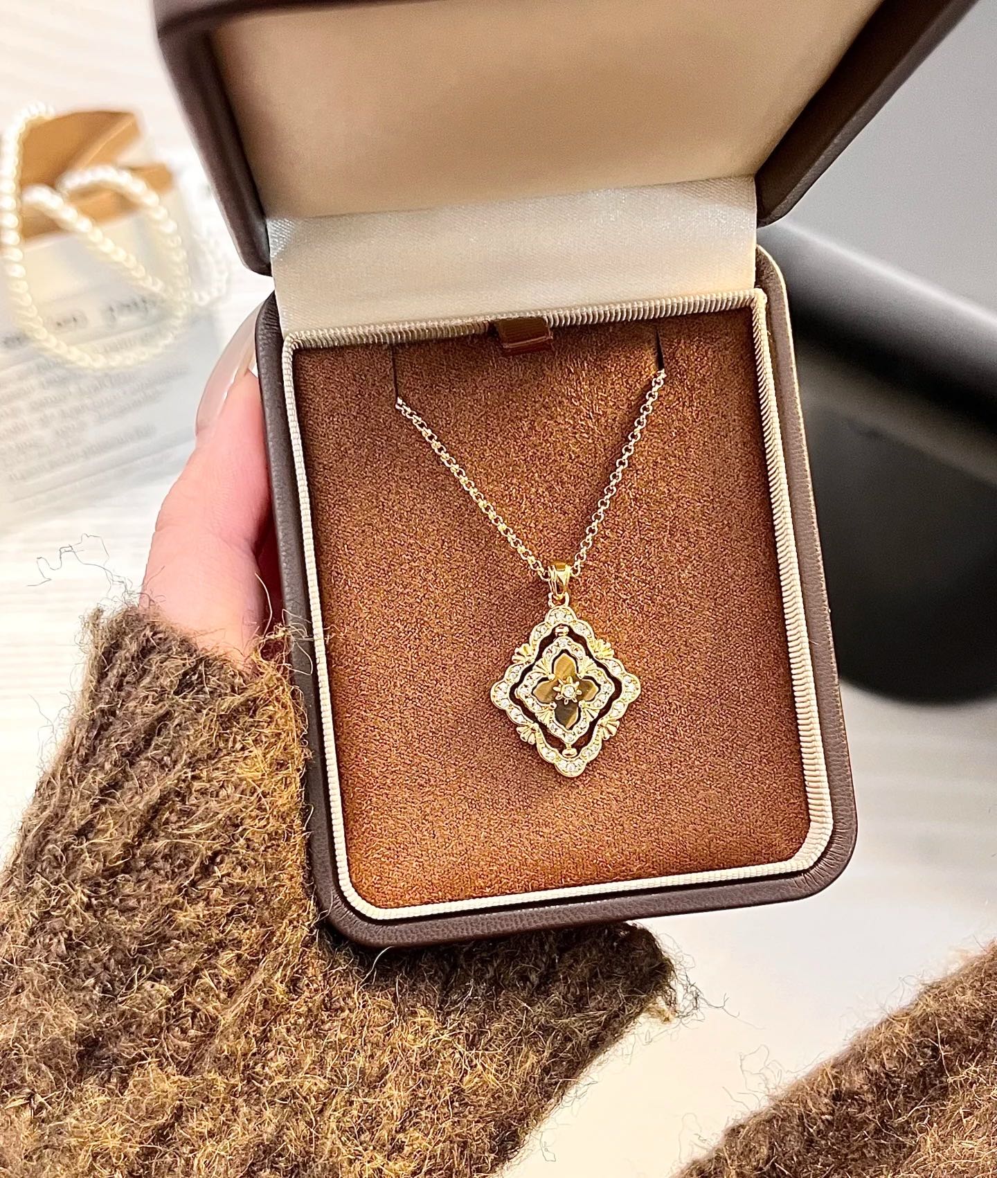 [Lumina] B.C.L ENAMEL ROTATING SINGLE-DIAMOND NECKLACE£¨Various colors£©