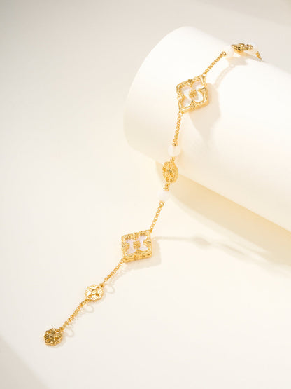 [Lumina]B.C.L ENAMELED Three-Flower Bracelet£¨Trumpet)
