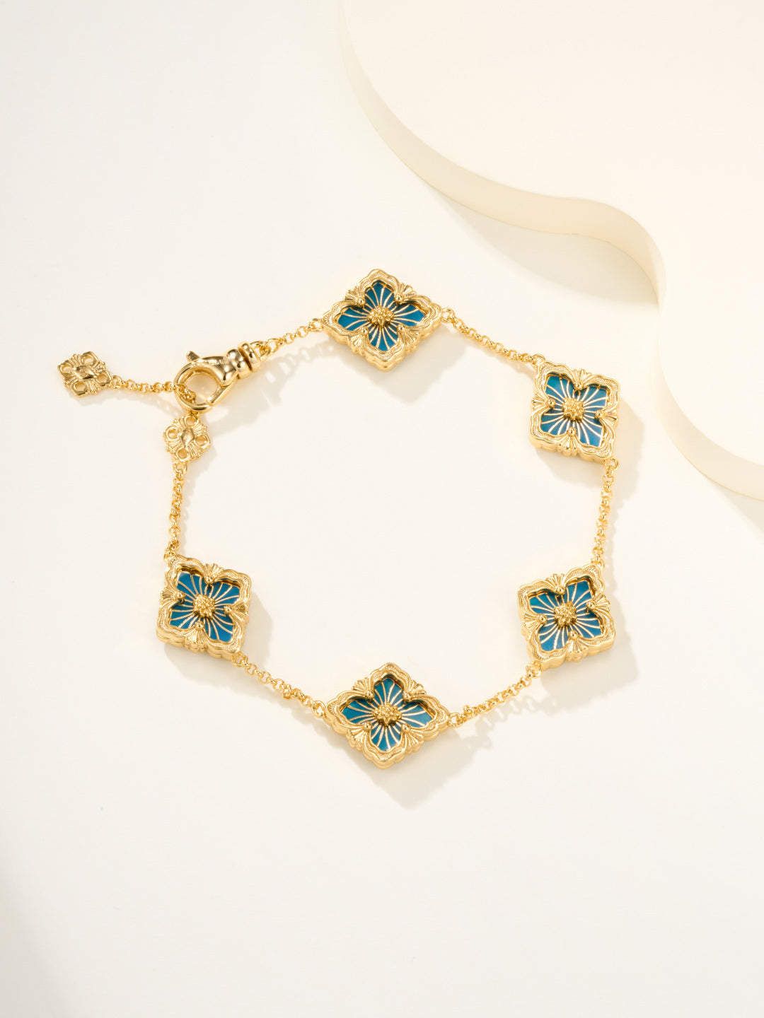 [Lumina]B.C.L ENAMELED Five-Flower Bracelet£¨Various Colors)