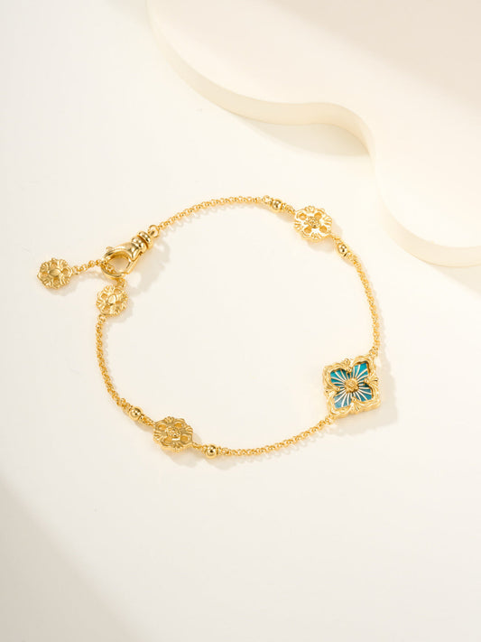 [Lumina]B.C.L ENAMELED One-Flower Bracelet£¨Various Colors)
