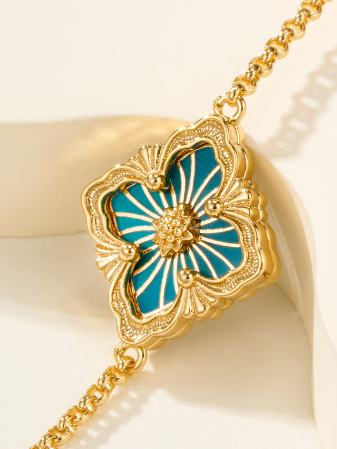 [Lumina]B.C.L ENAMELED One-Flower Bracelet£¨Various Colors)