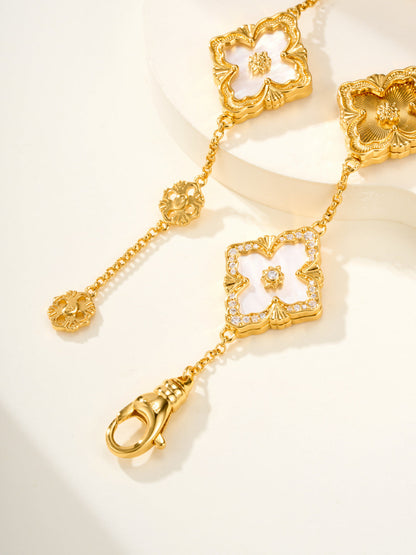 [Lumina]B.C.L ENAMELED Five-Flower Bracelet£¨Various Colors) BIG SIZE
