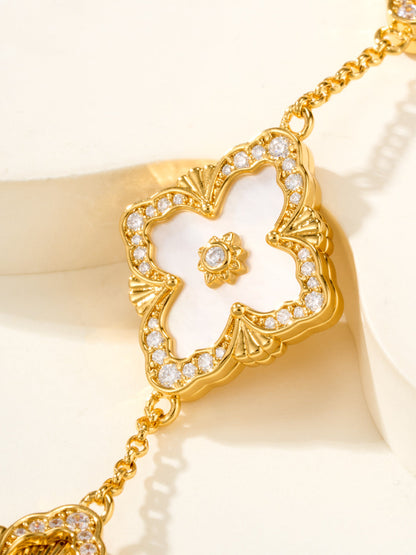 [Lumina]B.C.L ENAMELED Five-Flower Bracelet£¨Various Colors) BIG SIZE