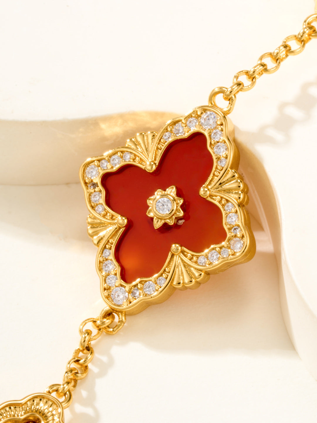 [Lumina]B.C.L ENAMELED Five-Flower Bracelet£¨Various Colors) BIG SIZE