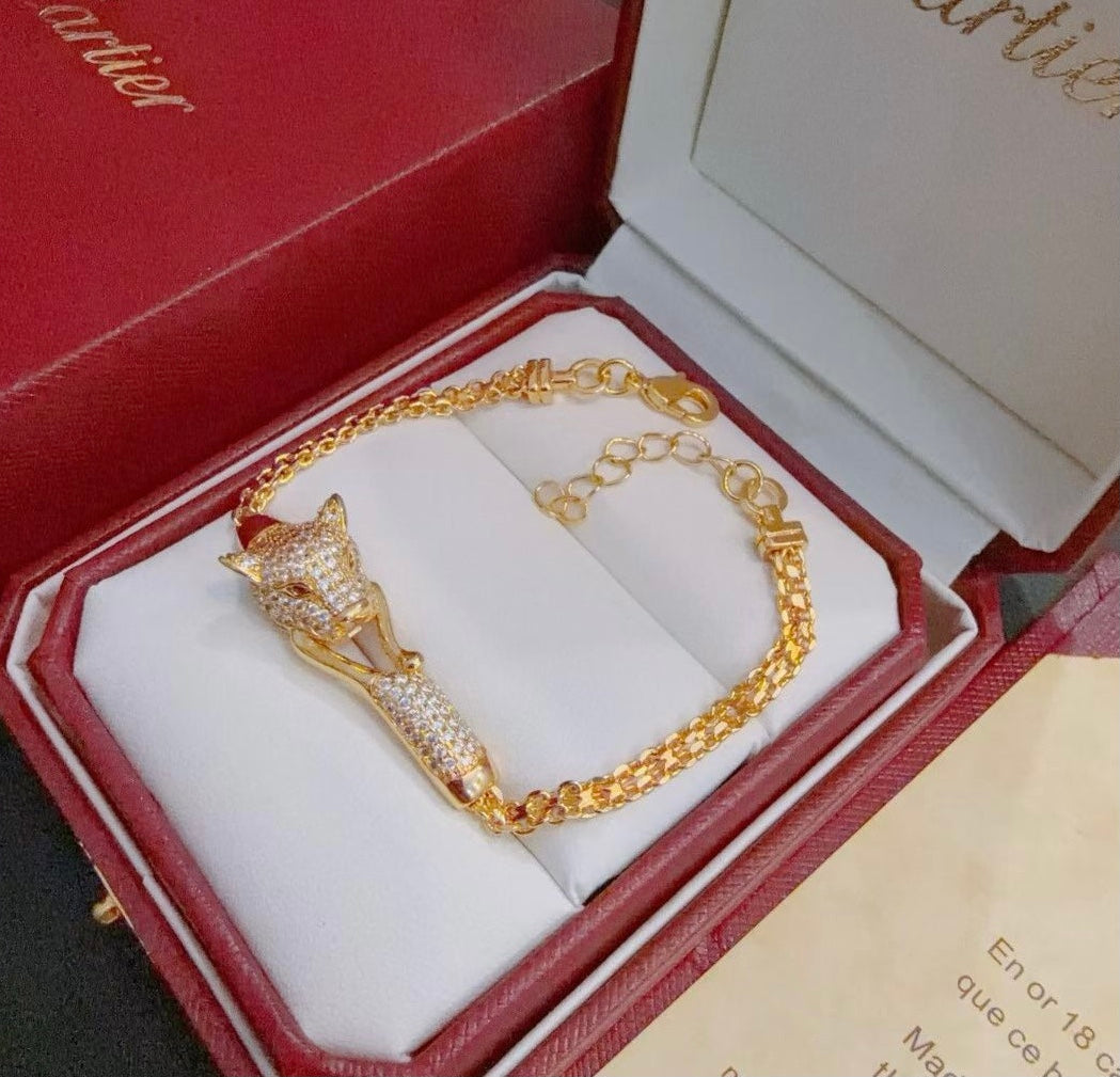 [Lumina Jewelry] PANTHERE  BRACELET DIAMONDS